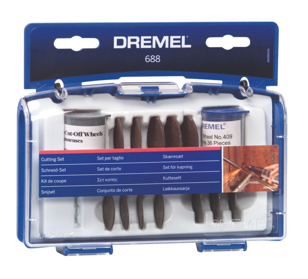 Dremel 6 Cut Off Wheel Accessory Set 69 Pcs Rotary Tool Accessories Screwfix Com