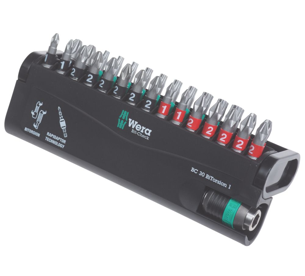 Wera Bit-Check Mixed BiTorsion Screwdriver Bit Set 30 Pieces Reviews