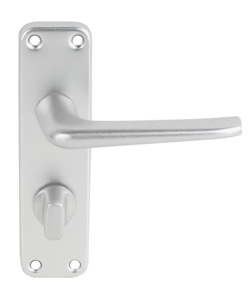 Smith & Locke 2000 Series Fire Rated WC Door Handle Set Pair Satin Aluminium Reviews