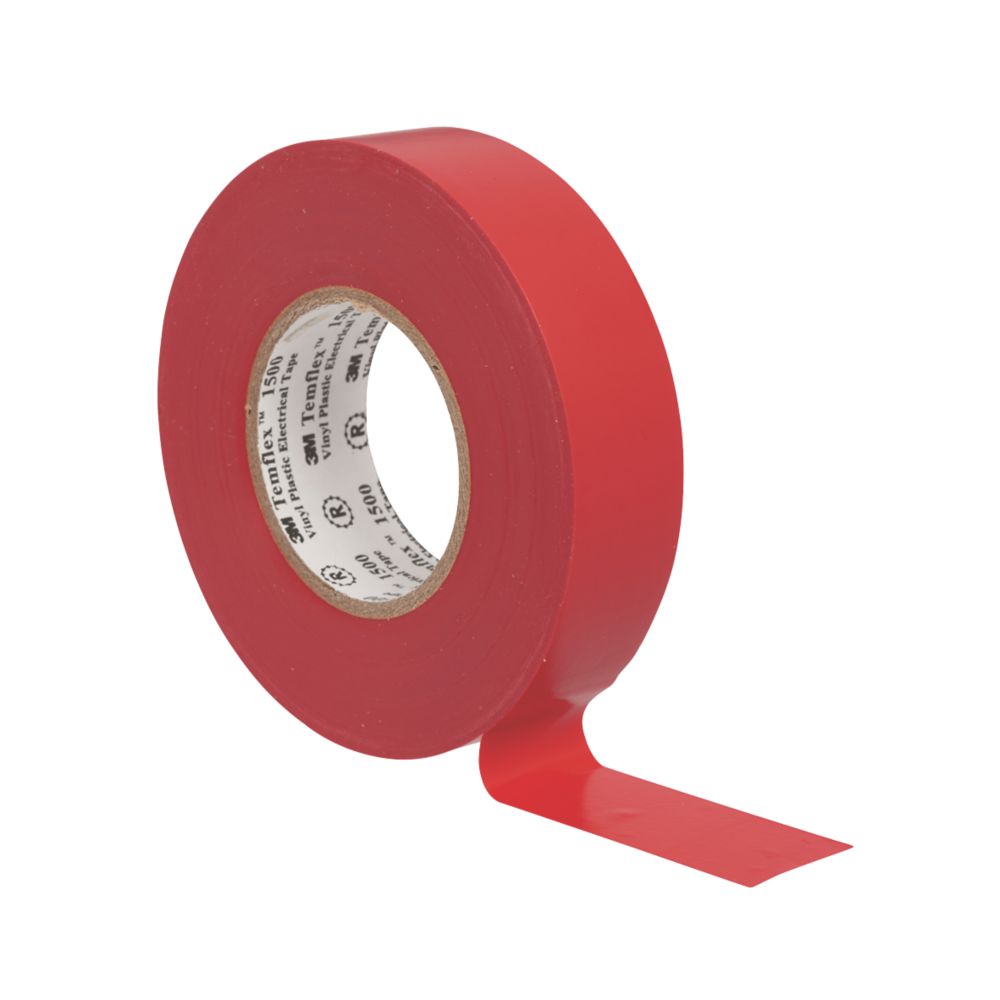 3M Temflex Insulating Tape Red 25m x 19mm Reviews