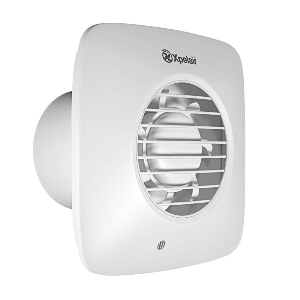 Xpelair DX100TS 6.7W Bathroom Extractor Fan with Timer White 240V