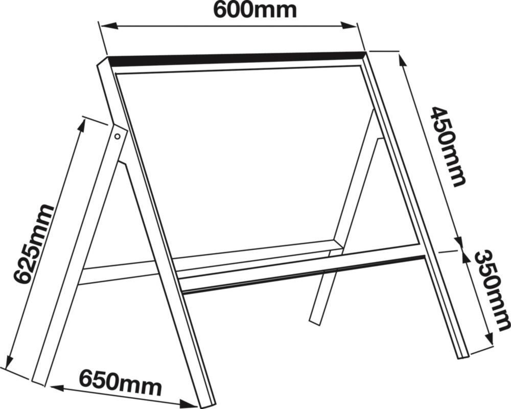 Single-Sided Sign Stanchion 450 x 600mm