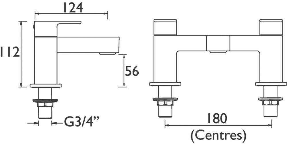 Bristan Frenzy Bath Filler Tap