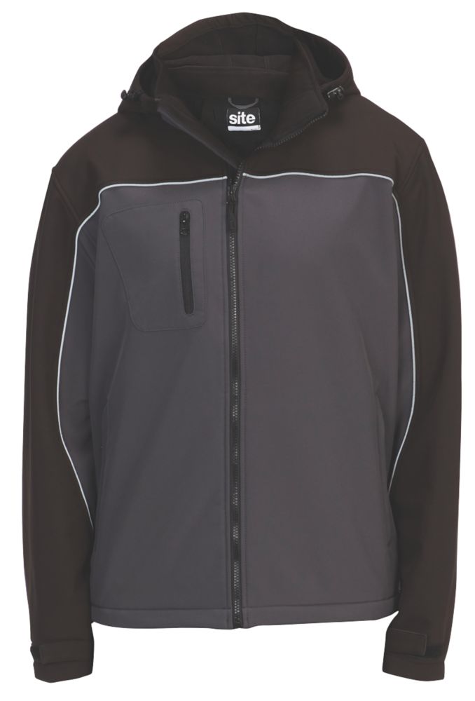 Site Kardal Water-Resistant Softshell Jacket Black / Grey Large 51