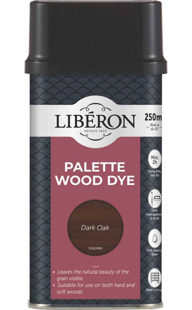 Liberon Water Based Interior Pallette Wood Dye Dark Oak 250ml Reviews