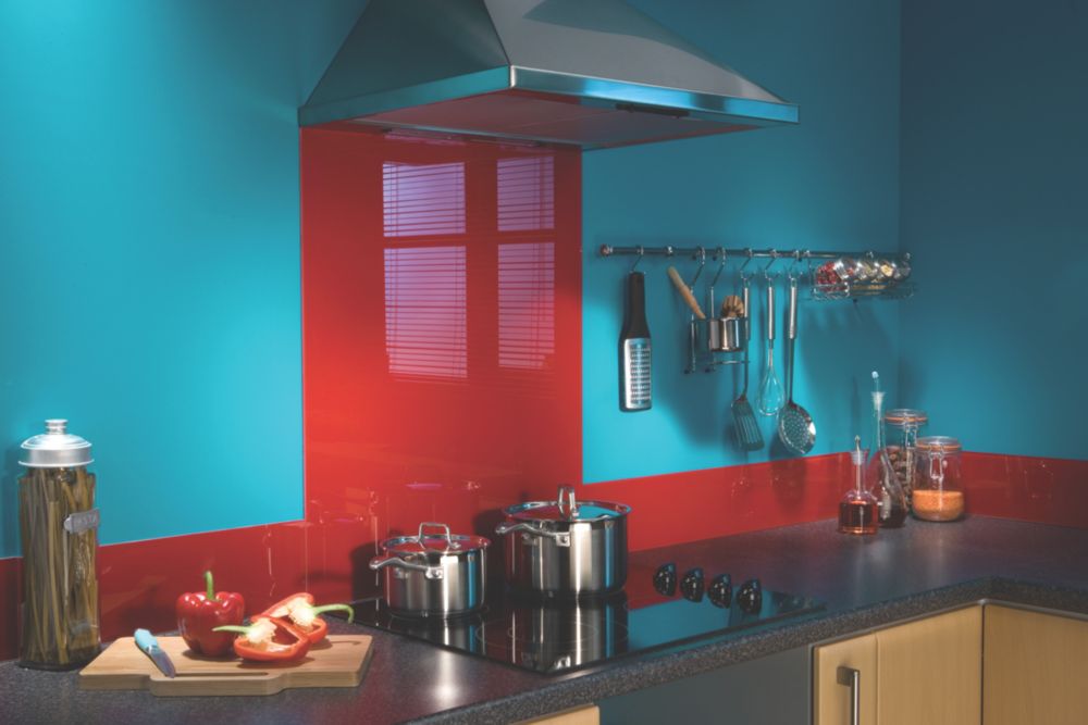 Hafele Red Splashback 595 x 745 x 6mm