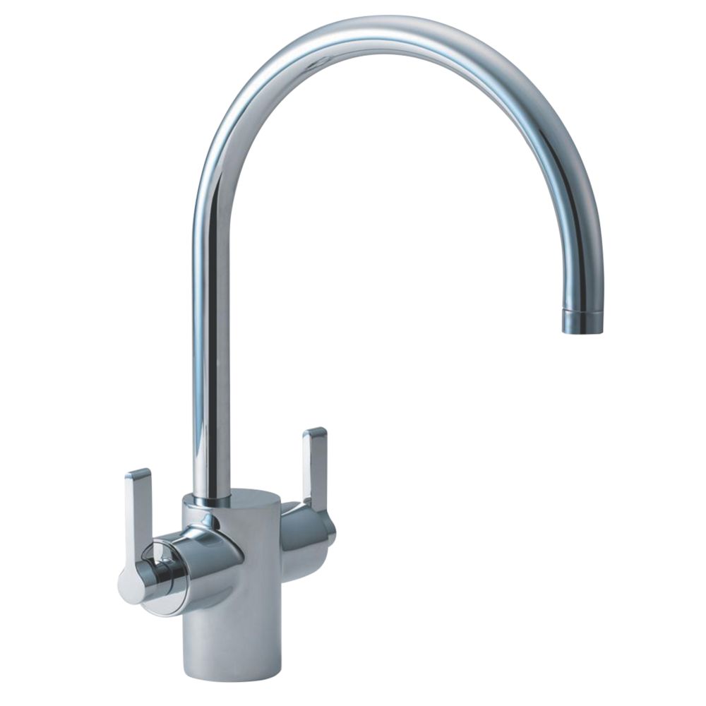 Ideal Standard Silver Dual-Lever Basin Monobloc Mixer Tap Chrome Reviews