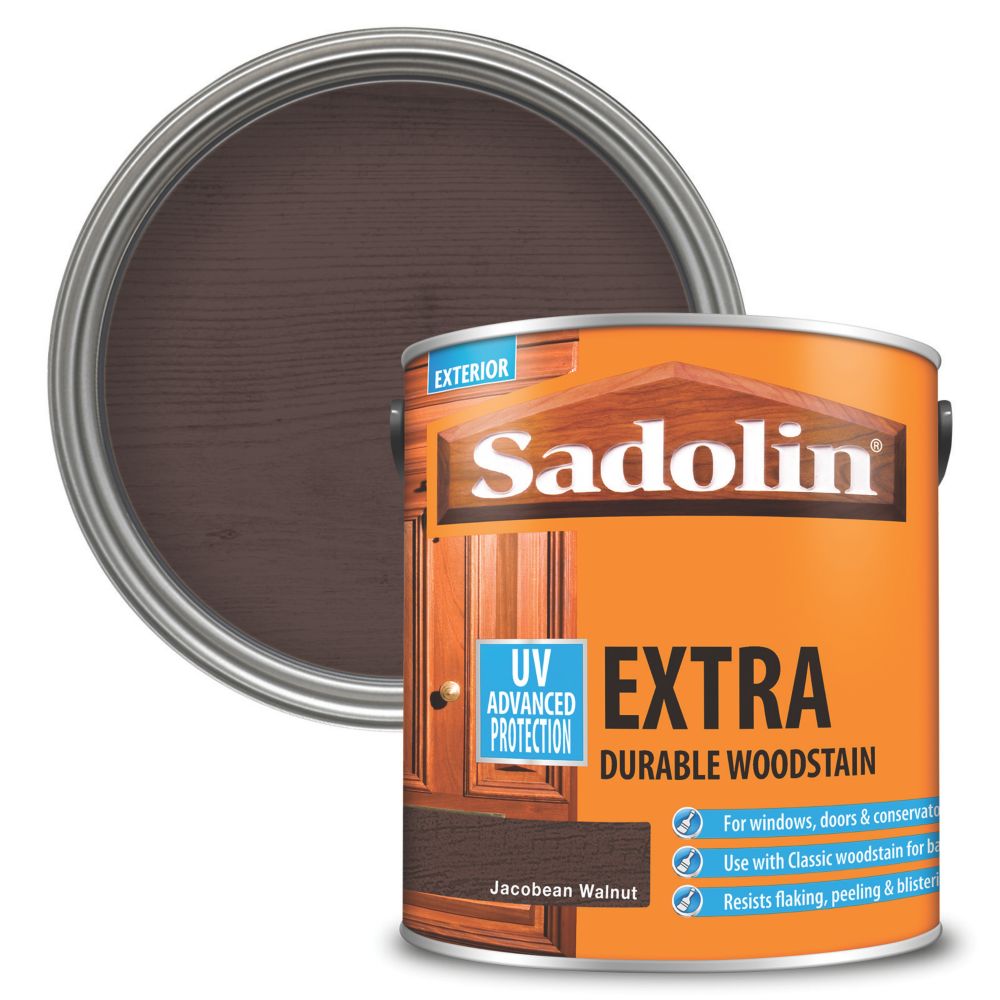 Sadolin Extra Durable Woodstain Semi Gloss Jacobean Walnut 2.5Ltr Reviews