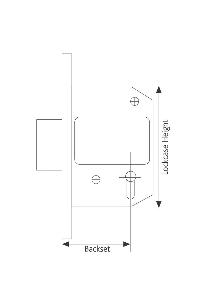 Union Brass BS 5-Lever Mortice Deadlock 81mm Case - 57mm Backset