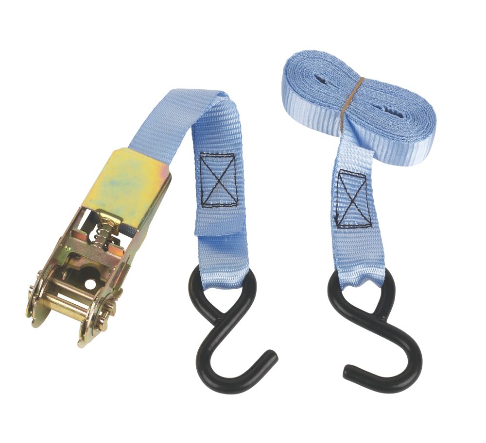 Ratchet Tie-Down Strap with Hooks 3m x 25mm Reviews