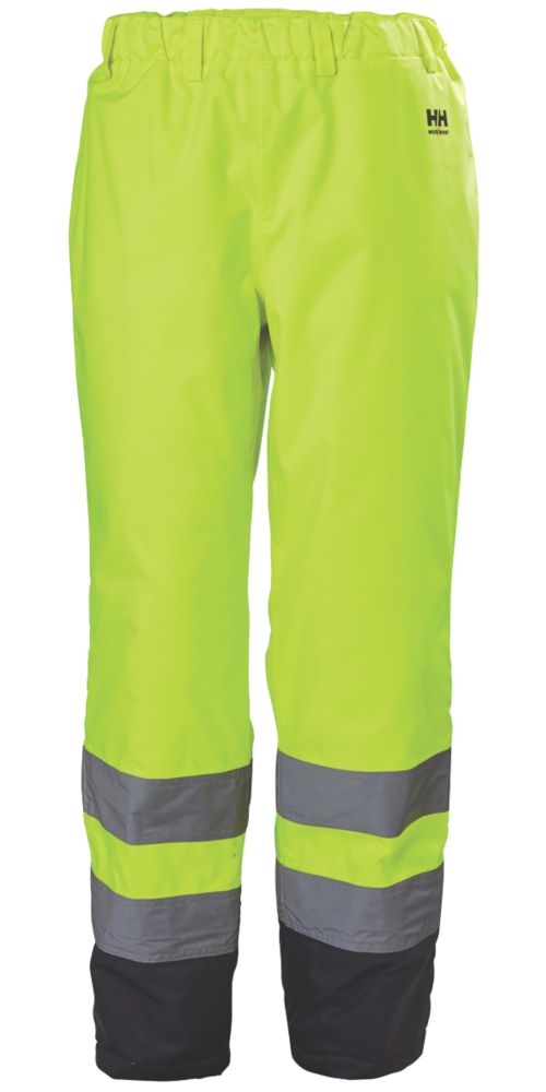 Helly Hansen Alta Hi-Vis Trousers Drawcord Elasticated Waist Yellow Medium 33-34