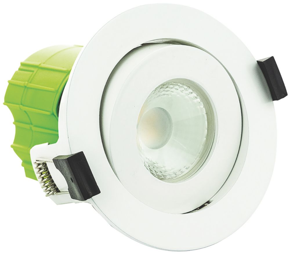 Luceco FType Adjustable Fire Rated LED Downlight White 600lm 6W 240V