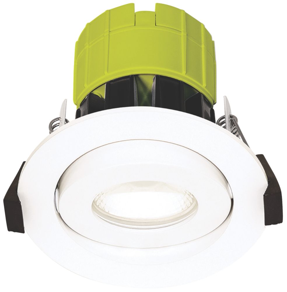 Luceco Ftype Adjustable Fire Rated Led Downlight White 600lm 6w