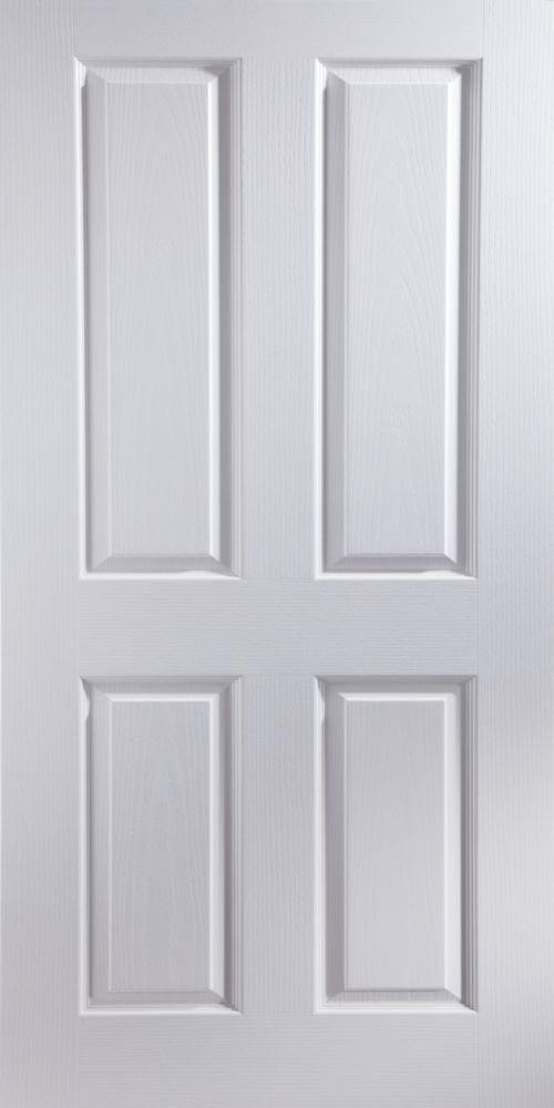 Jeld Wen Oakfield 4 Panel Interior Fire Door Primed 1981 X 838mm