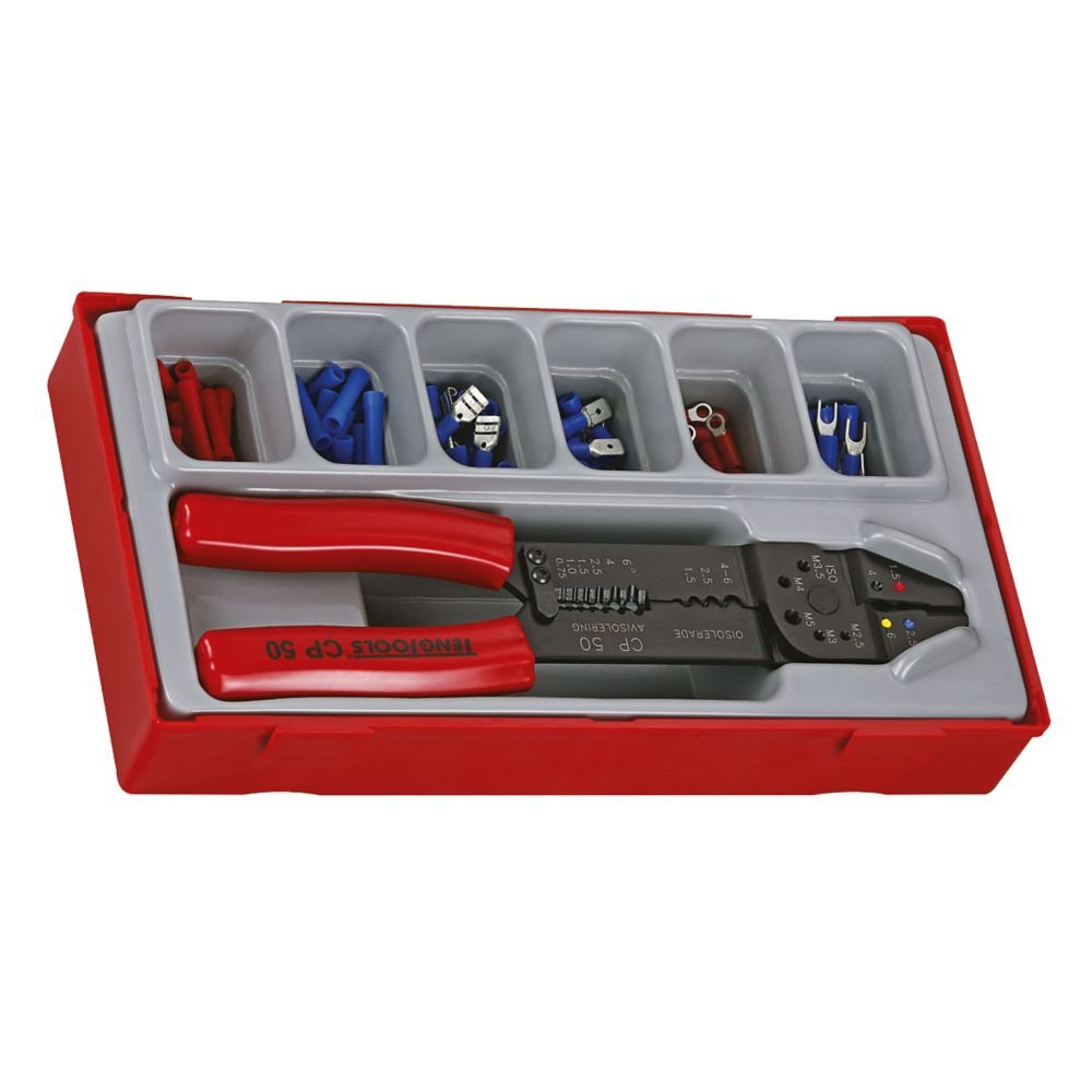 Teng Tools Crimping Tool & Terminal Set 121 Pieces