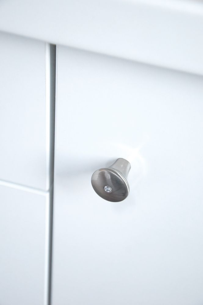 Siro Domed Cabinet Knob Satin Nickel 24mm