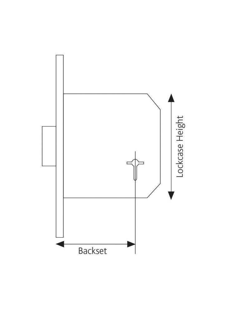 Smith & Locke 3 Lever Electric Brass 3-Lever Mortice Deadlock 64mm Case - 44mm Backset