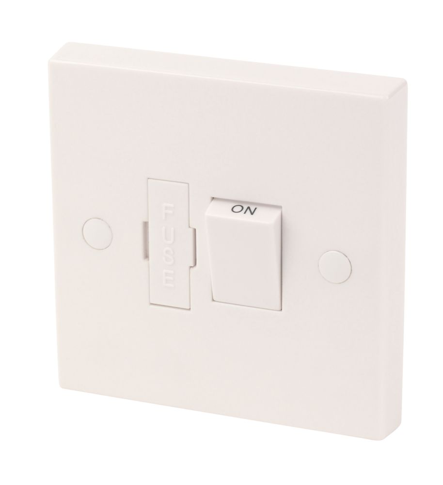 13A Switched Fused Spur White with White Inserts Reviews