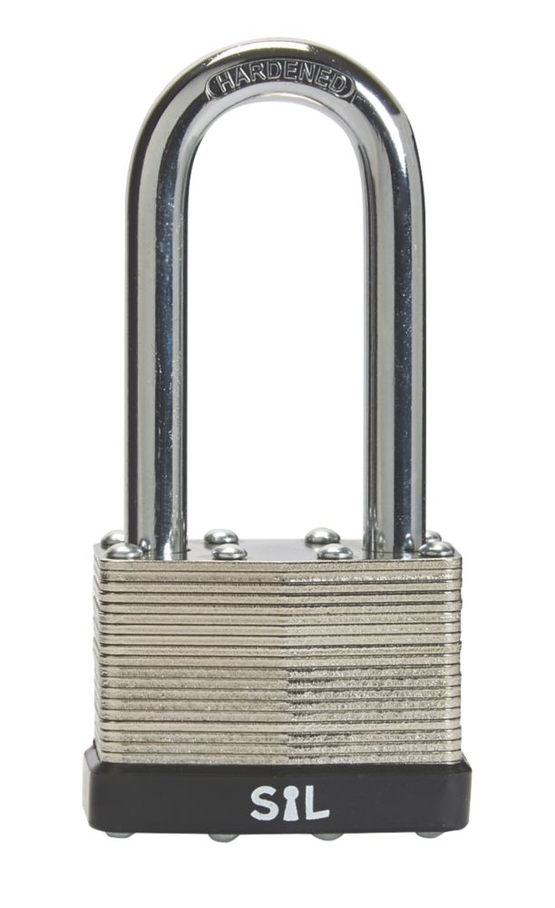 Smith & Locke Laminated Weather-Resistant Long Shackle Padlock 50mm