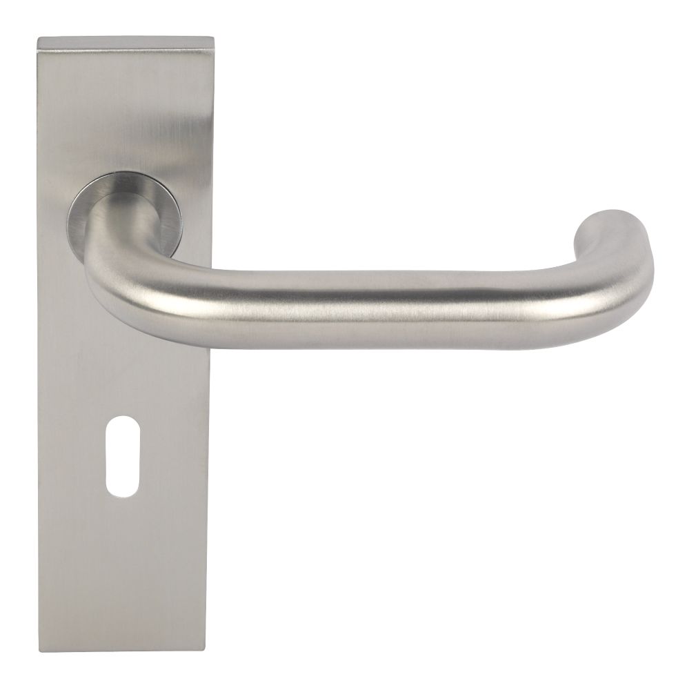 Eurospec Safety Fire Rated Saftey Lever on Backplate Lock Pair Satin Stainless Steel Reviews