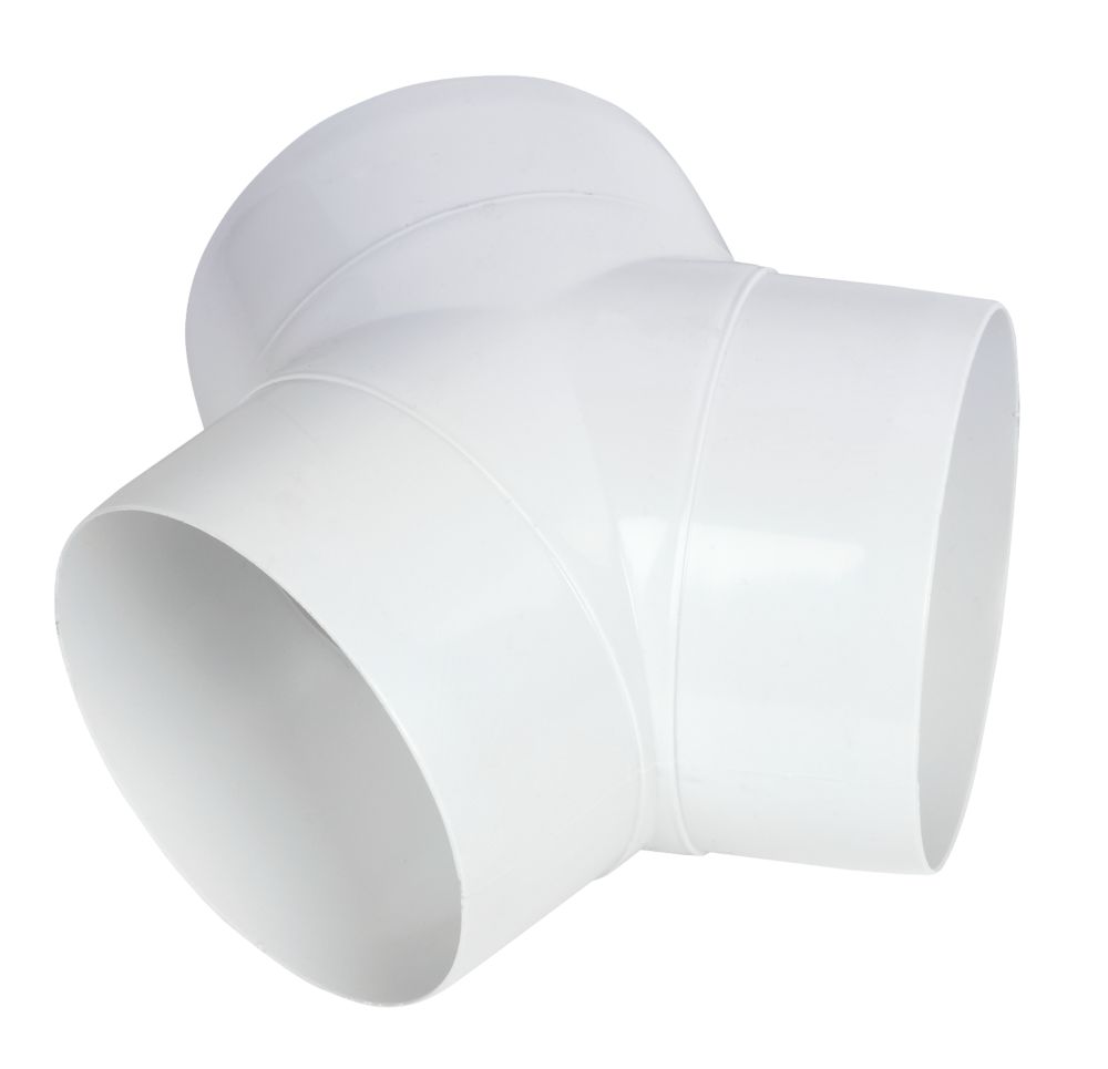 Manrose Circular 'Y' Piece Connector White 100mm Reviews