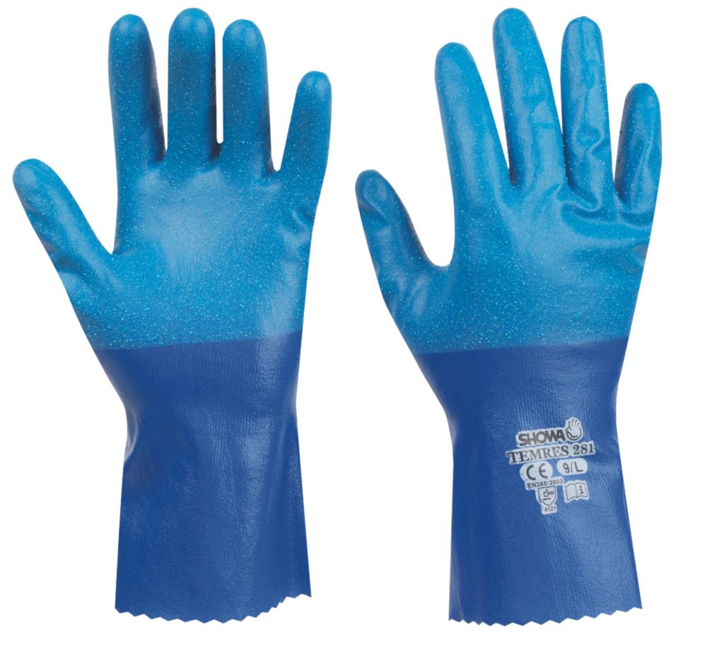 Showa 281 Temres Gauntlets Blue X Large