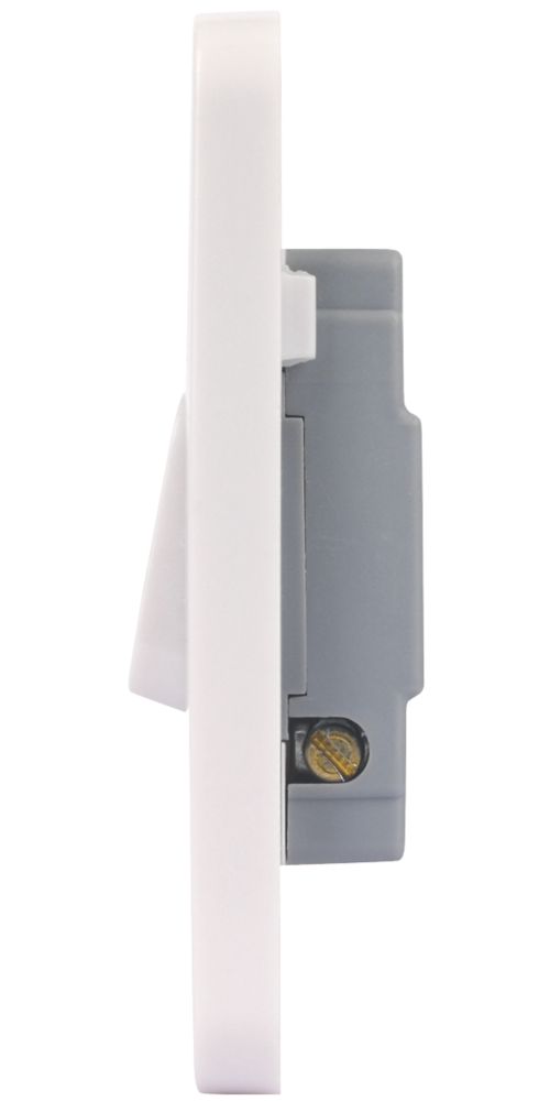 Schneider Electric Lisse 10AX 1-Gang 2-Way Retractive Architrave Switch White with White Inserts