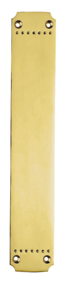 Carlisle Brass Laurin Push Plate Polished Brass 64 x 370mm Reviews