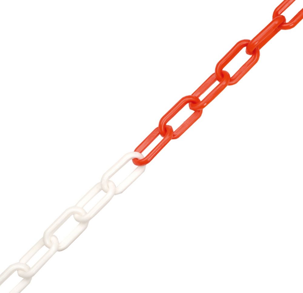 JSP Plastic Barrier Chain 5m x 6mm White & Red Reviews