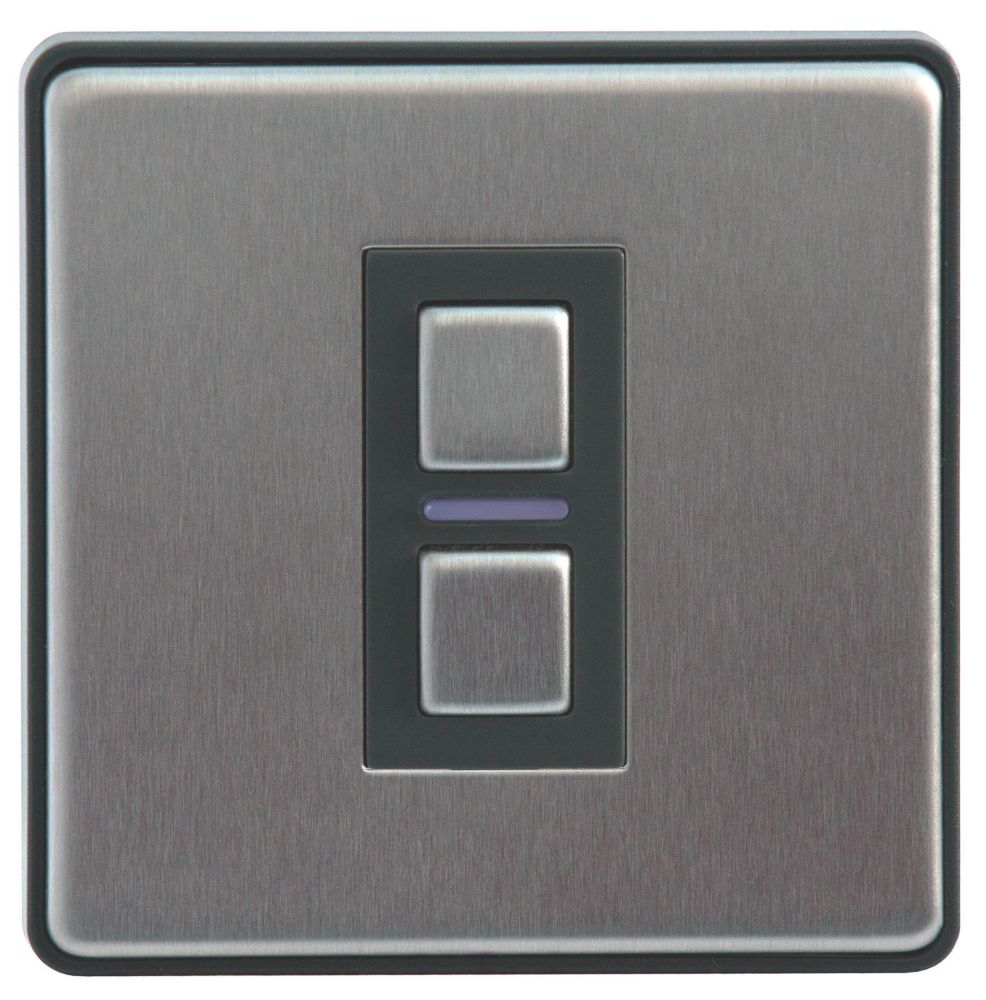 Lightwave 1-Gang 2-Way LED Generation 2 Smart Dimmer Switch Brushed Stainless Steel