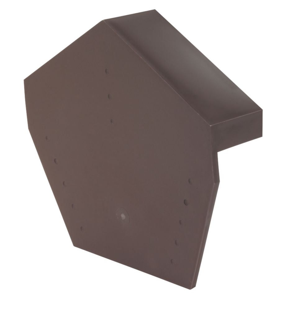 Glidevale Brown Universal Dry Verge Angled Ridge Caps 2 Pack Reviews