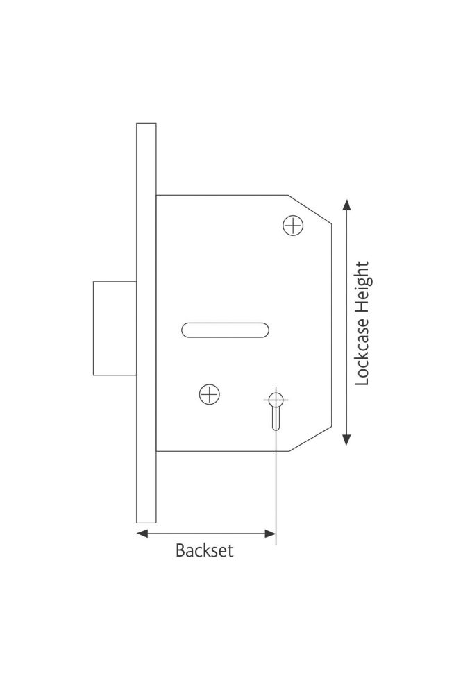 Yale 5 Lever Polished Brass 5-Lever Mortice Deadlock 76mm Case - 57mm Backset