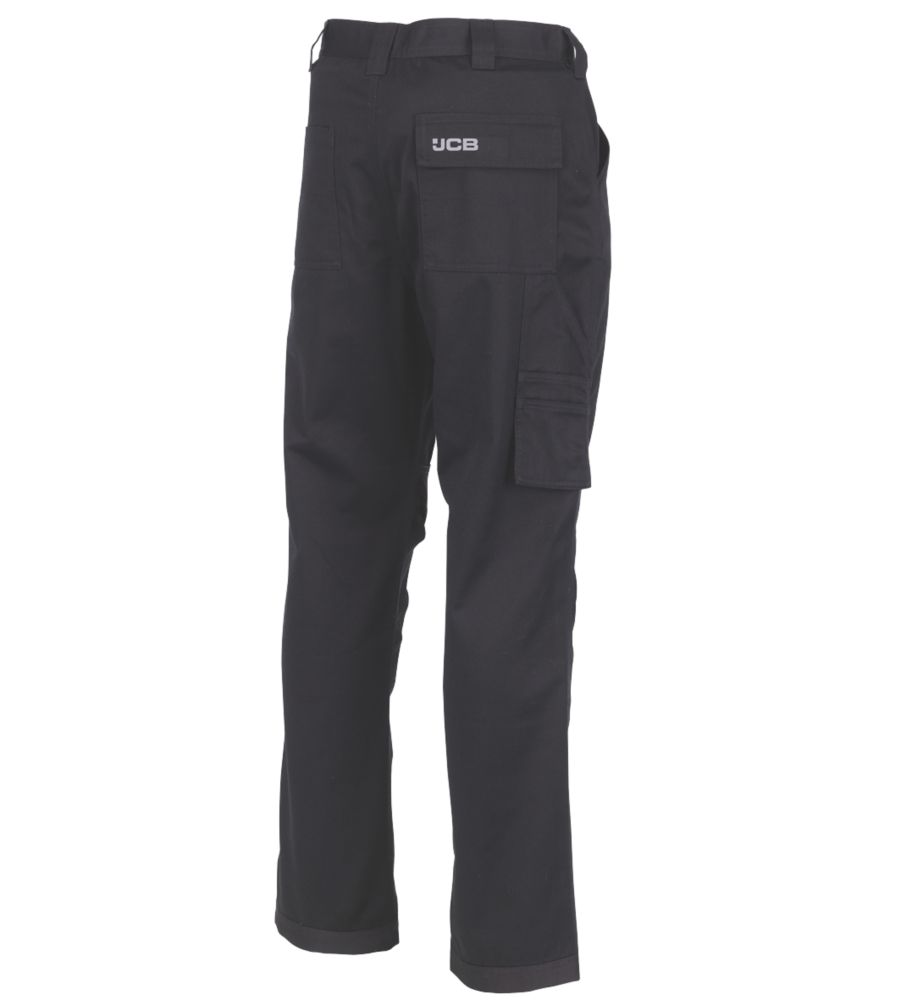 JCB Essential Cargo Trousers Black 36