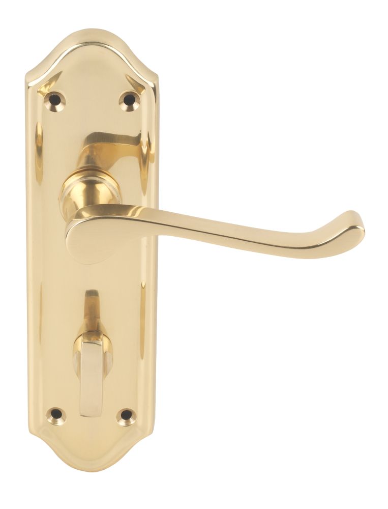 Smith & Locke Sherborne LoB WC Door Handles Pair Polished Brass Reviews