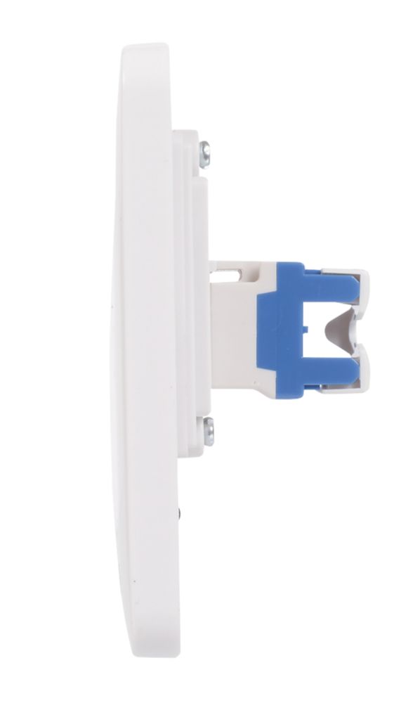 Schneider Electric Lisse RJ45 Ethernet Socket White with White Inserts