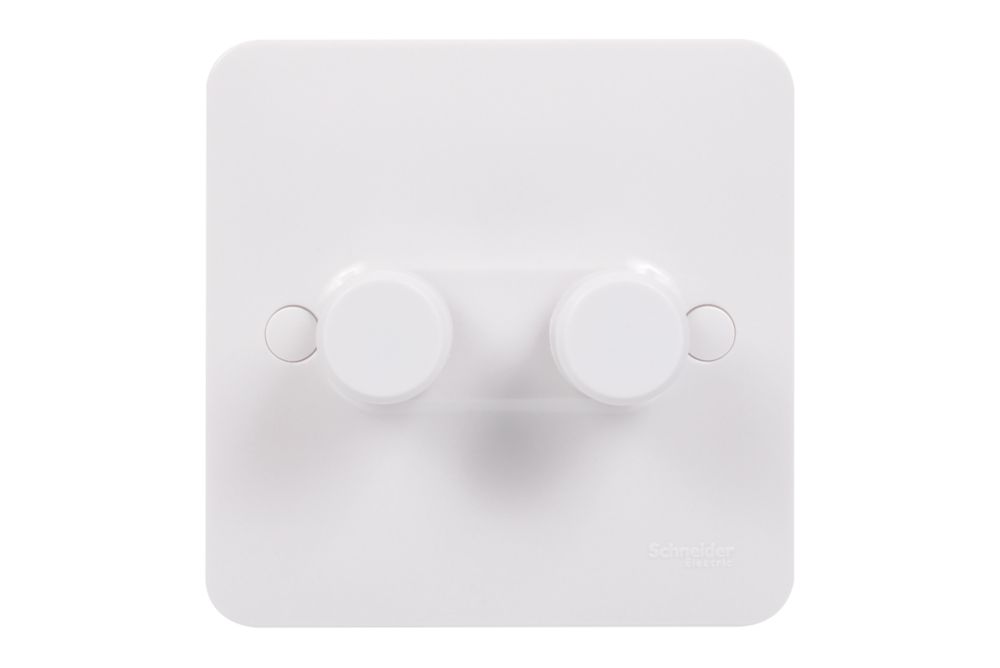 Schneider Electric Lisse 2-Gang 2-Way Dimmer Switch White