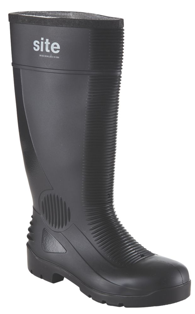 Site Trench Safety Wellingtons Black Size 11 Reviews