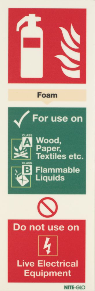 Nite-Glo Foam Extinguisher Sign 300 x 100mm Reviews