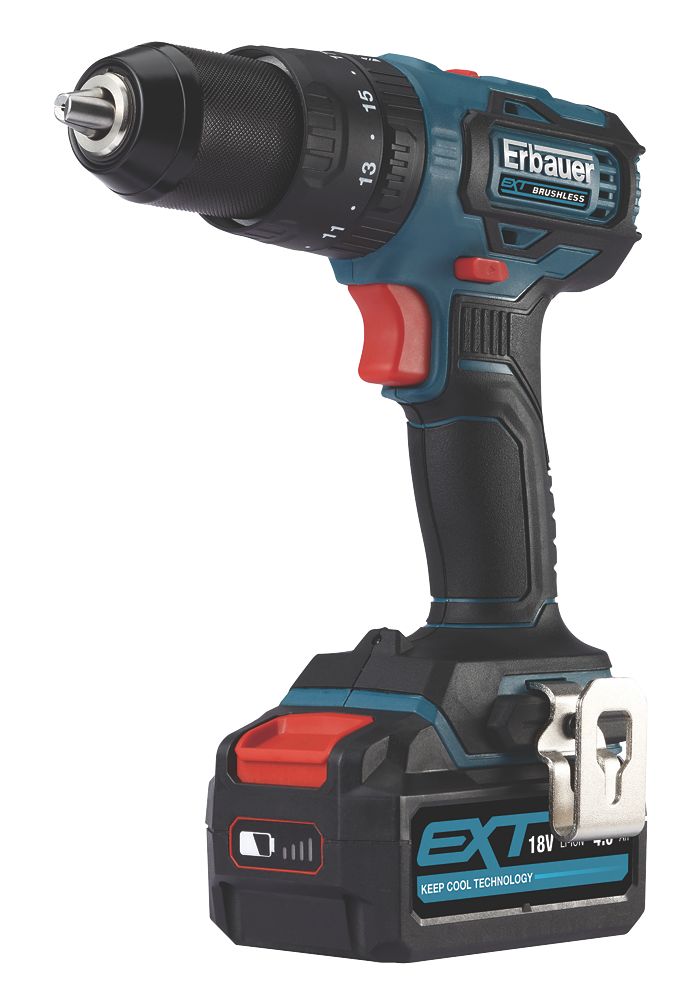 Erbauer ECD18-Li-2 18V 4.0Ah Li-Ion EXT Brushless Cordless Combi Drill Reviews