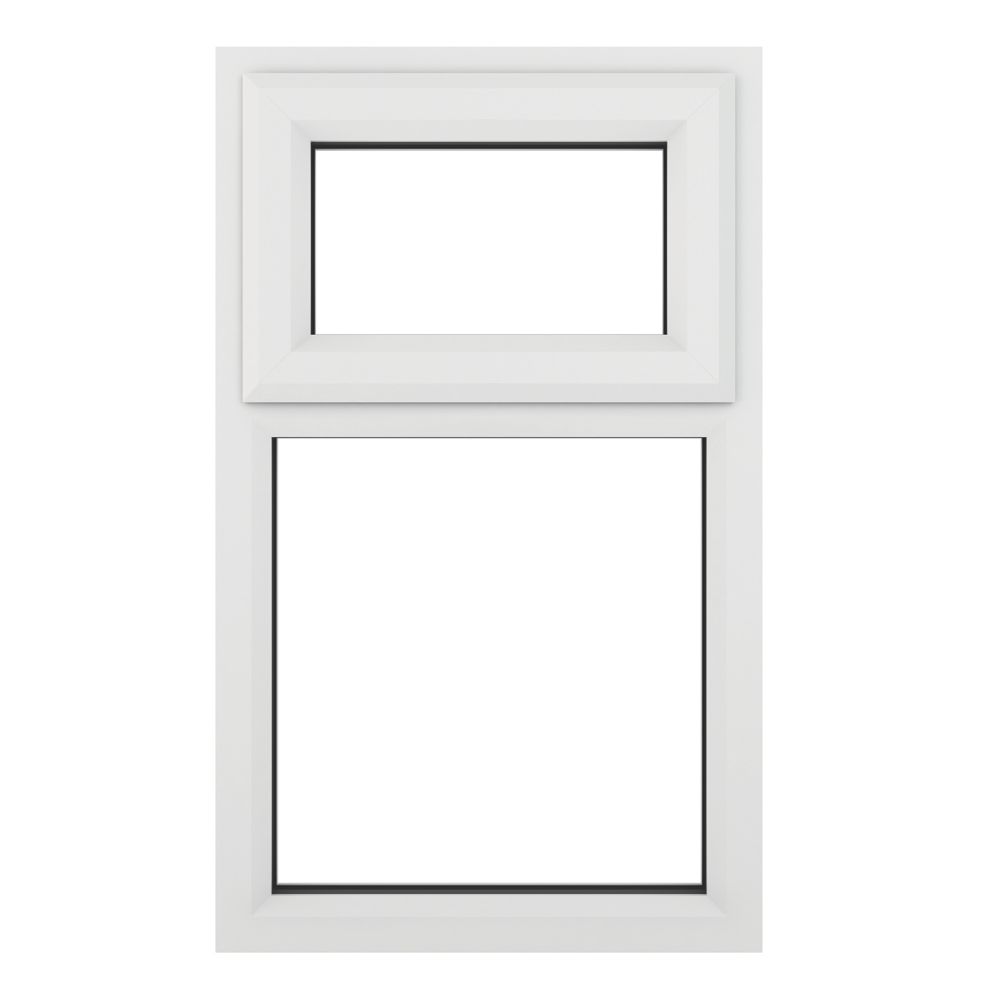 Crystal Top Opening Double Glazed Casement White Upvc Window 610 X 0mm Windows Screwfix Com