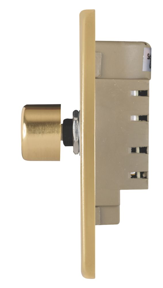 Schneider Electric Ultimate Low Profile 1-Gang 2-Way Push Dimmer Switch Polished Brass