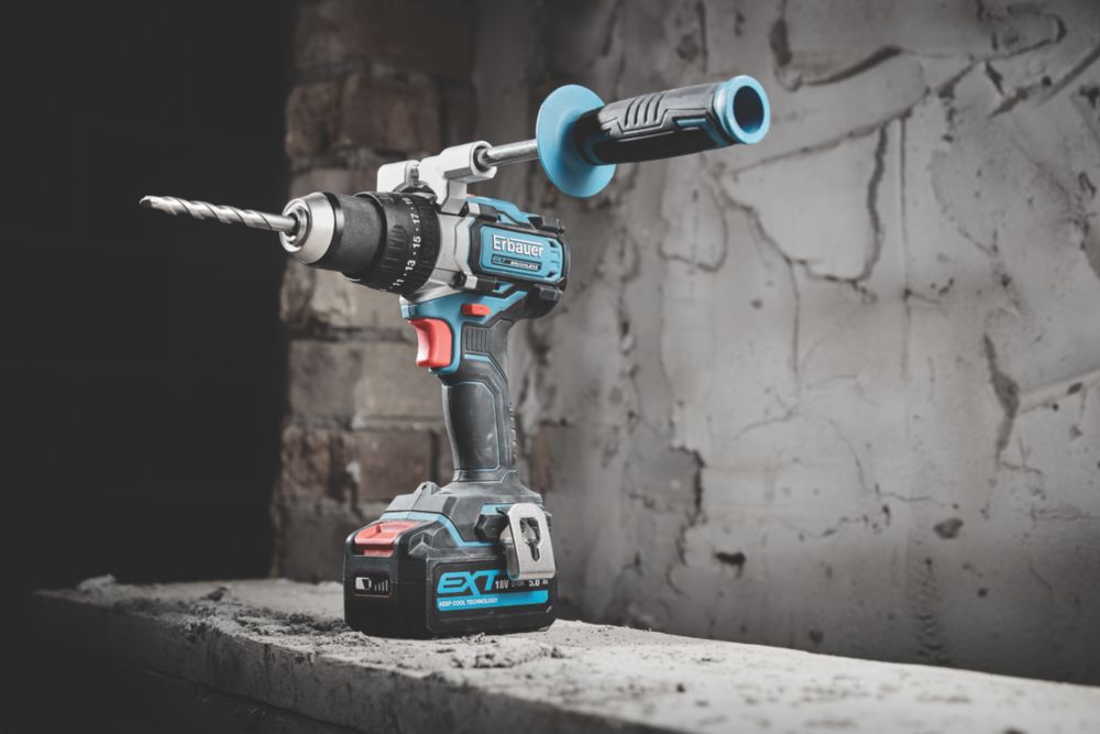 Erbauer ECDT18-Li-2 18V Li-Ion EXT Brushless Cordless Combi Drill - Bare