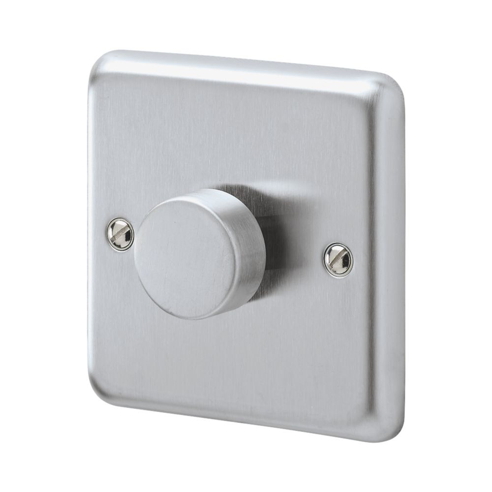 MK Albany Plus 1-Gang 2-Way Dimmer Switch Brushed Chrome Reviews