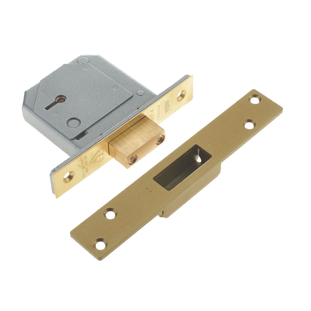 Union Polished Brass BS 5-Lever Mortice Deadlock 80mm Case - 53mm Backset Reviews