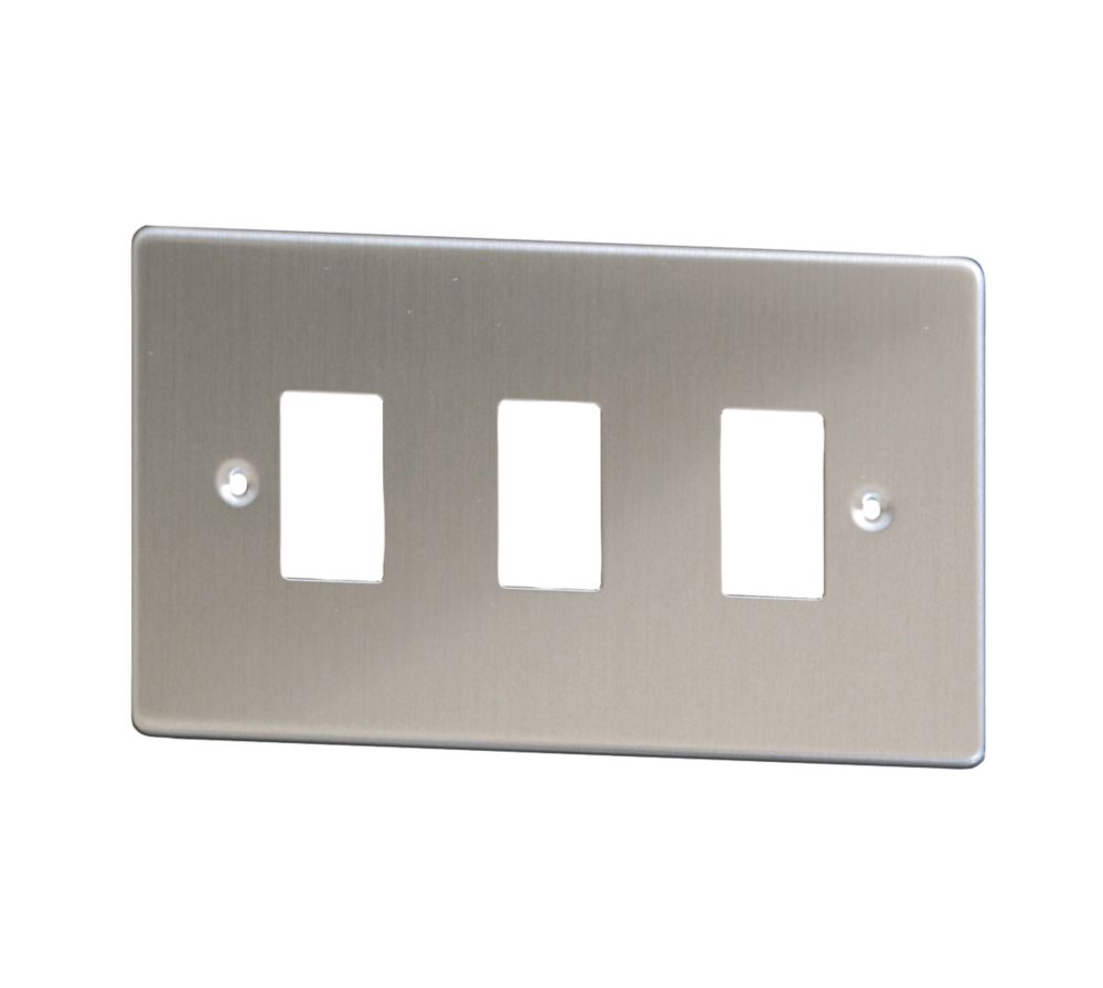 Varilight XDSPG3 3-Gang PowerGrid Faceplate Metal Reviews