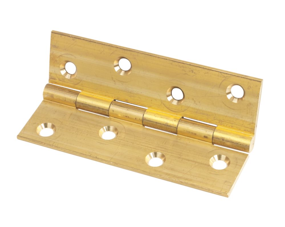 Solid Drawn Brass Hinge 102 x 60mm 2 Pack Reviews