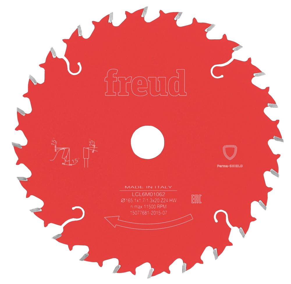 Freud TCT Circular Saw Blade 165 x 20mm 24T Reviews