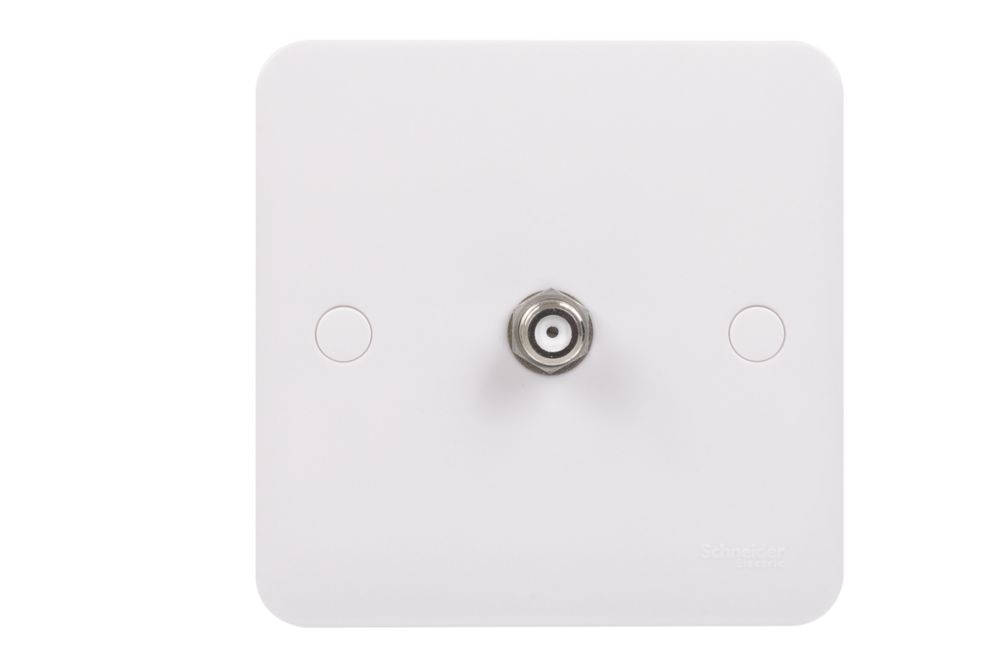 Schneider Electric Lisse F-Type Satellite Socket White