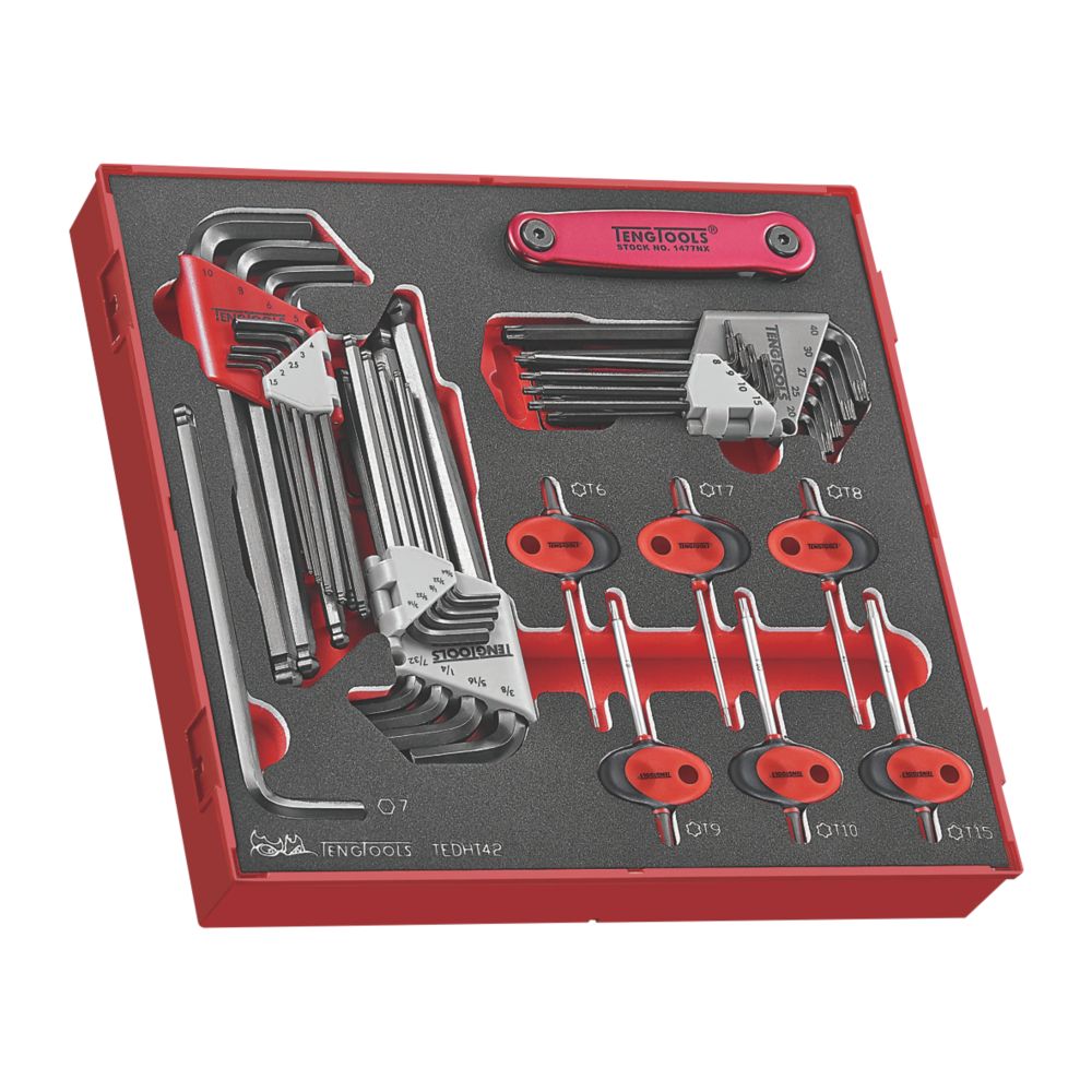 Teng Tools EVA Hex & TX Key Set 42 Pieces