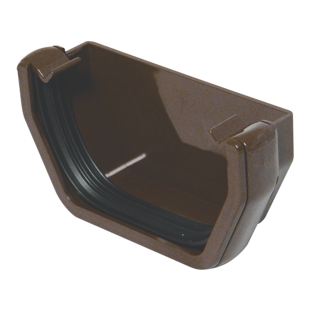 FloPlast Square Line External Stop End 114mm Brown Reviews